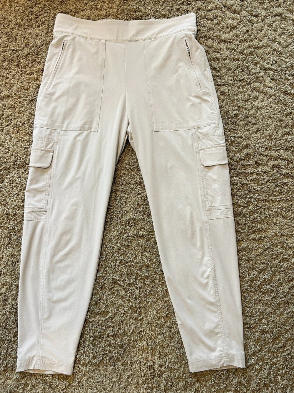 Athleta Cream Track Pants